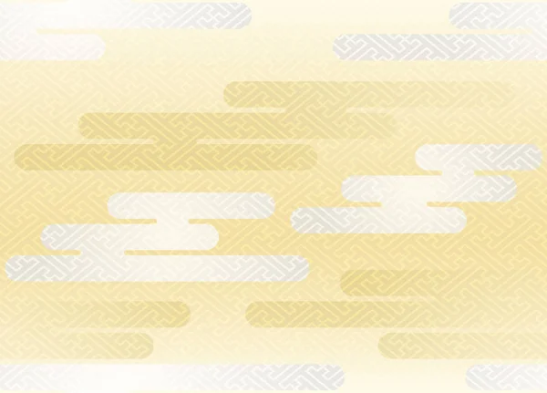 Безшовні Хмари Візерунком Японському Традиційному Стилі Векторні Ілюстрації Горизонталі Вертикалі — стоковий вектор