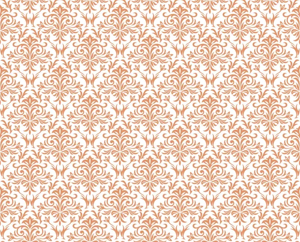Damask Vintage Seamless Patterns Vector Illustration Horizontally Vertically Repeatable — Stock Vector