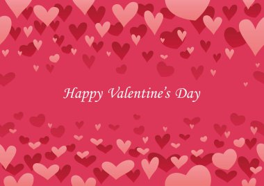 Sevgililer günü kesintisiz arka plan, vektör çizim. Yatay ve dikey olarak tekrarlanabilir.