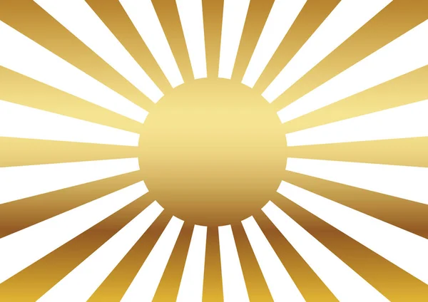 Японський Vintage Висхідний Сонце Символ Векторні Ілюстрації — стоковий вектор