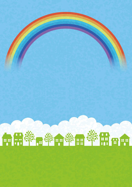 Бесшовный городской пейзаж, векторная иллюстрация. Горизонтально повторяемый
.