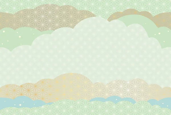 Japanische nahtlose abstrakte Muster, Vektor Hintergrund Illustration. — Stockvektor