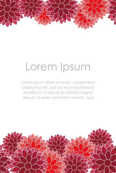 Japanische Neujahrs Nahtlose Kartenvorlage Mit Chrysanthemenmustern Vektorillustration Horizontal Wiederholbar — Stockvektor