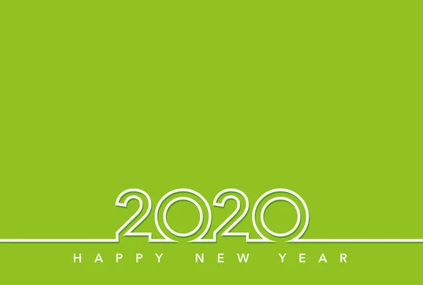 Шаблон новорічної листівки 2020 року, Векторні ілюстрації . — стоковий вектор