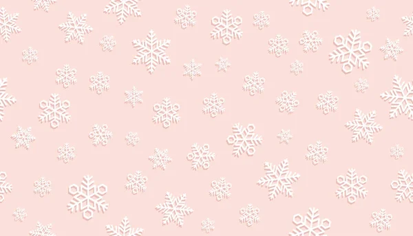 Fond de neige vectoriel sans couture. Répétable horizontalement et verticalement . — Image vectorielle