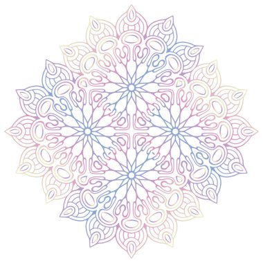 Mandala. Klasik dekoratif elementler. El çizimi arkaplan