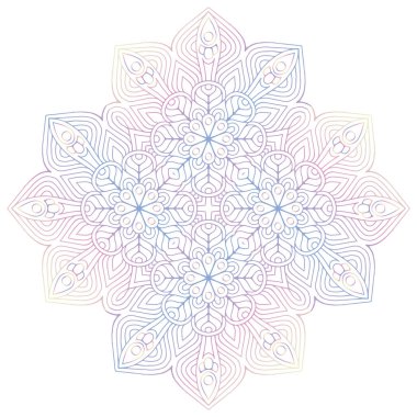 Mandala. Klasik dekoratif elementler. El çizimi arkaplan