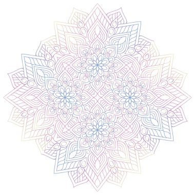 Mandala. Klasik dekoratif elementler. El çizimi arkaplan