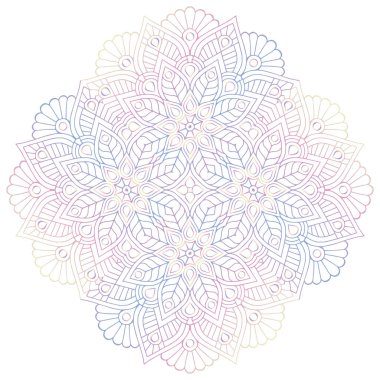 Mandala. Klasik dekoratif elementler. El çizimi arkaplan