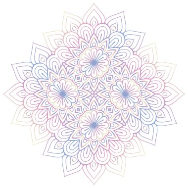 Mandala. Klasik dekoratif elementler. El çizimi arkaplan