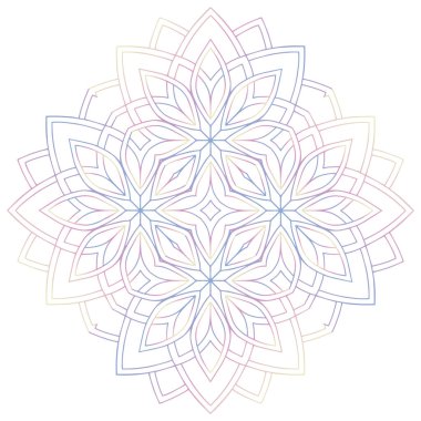 Mandala. Klasik dekoratif elementler. El çizimi arkaplan