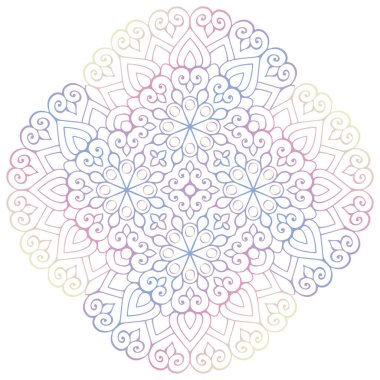 Mandala. Klasik dekoratif elementler. El çizimi arkaplan