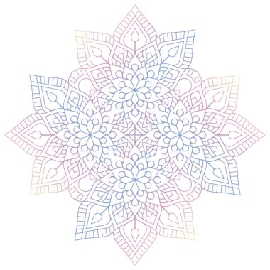 Mandala. Klasik dekoratif elementler. El çizimi arkaplan