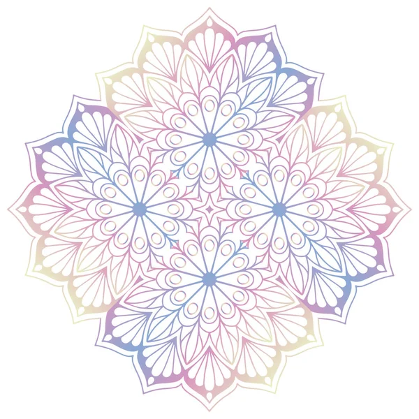 Mandala Éléments Décoratifs Vintage Fond Dessiné Main — Image vectorielle