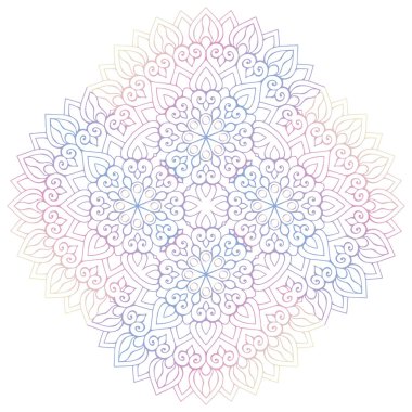 Mandala. Klasik dekoratif elementler. El çizimi arkaplan