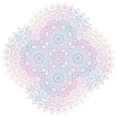 Mandala. Klasik dekoratif elementler. El çizimi arkaplan