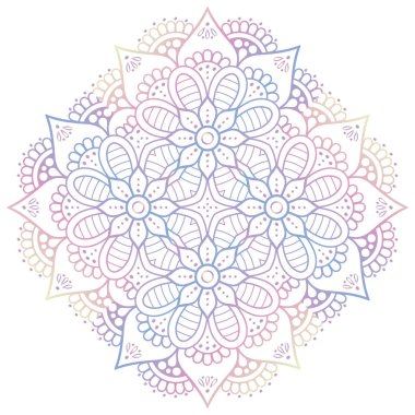 Mandala. Klasik dekoratif elementler. El çizimi arkaplan