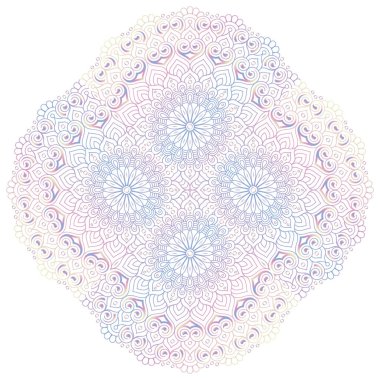 Mandala. Klasik dekoratif elementler. El çizimi arkaplan