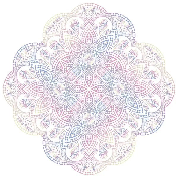 Mandala Elementos Decorativos Vintage Fondo Dibujado Mano — Vector de stock