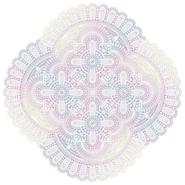 Mandala Vintage Decorative Elements Hand Drawn Background — Stock Vector