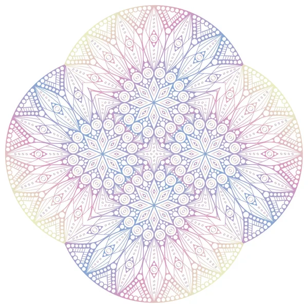 Mandala Éléments Décoratifs Vintage Fond Dessiné Main — Image vectorielle