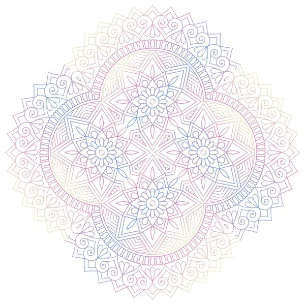 Mandala Éléments Décoratifs Vintage Fond Dessiné Main — Image vectorielle