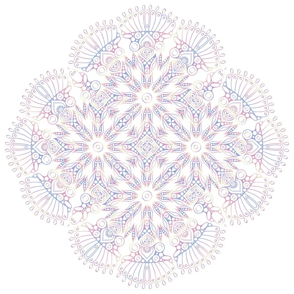 Mandala Éléments Décoratifs Vintage Fond Dessiné Main — Image vectorielle