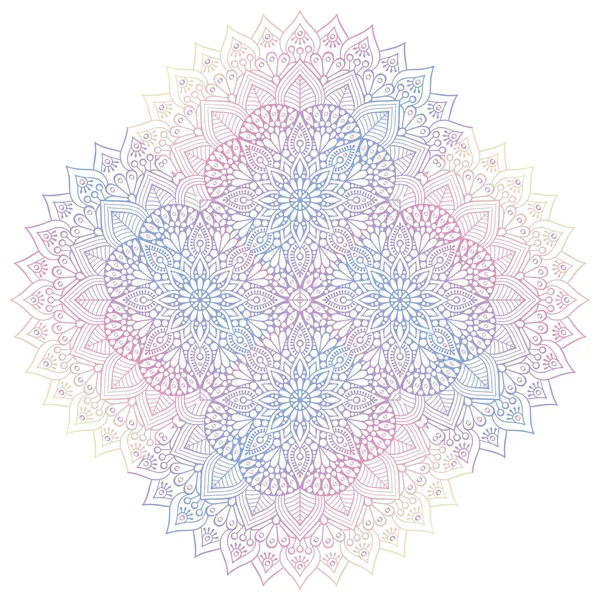 Mandala Vintage Decorative Elements Hand Drawn Background — Stock Vector