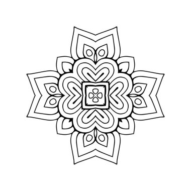 Mandala. Klasik dekoratif elementler. El çizimi arkaplan