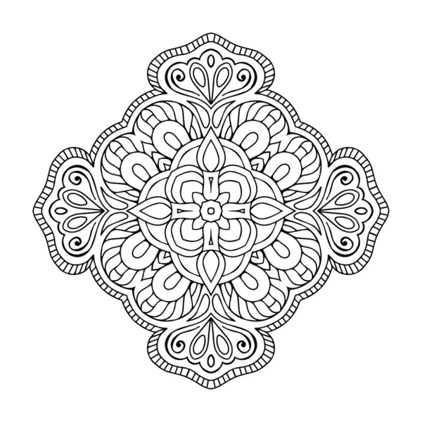 Mandala Klasik Dekoratif Elementler Çizimi Arkaplan — Stok Vektör