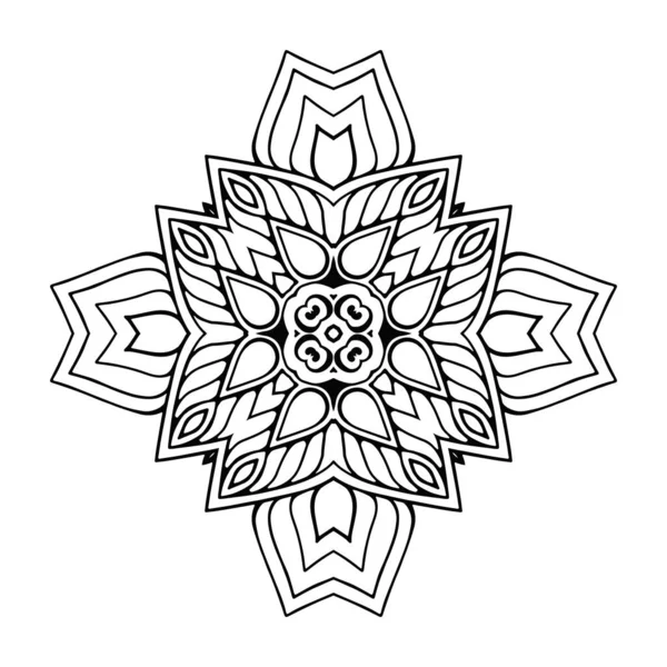 Mandala Vintage Elementy Dekoracyjne Ręcznie Rysowane Tło — Wektor stockowy