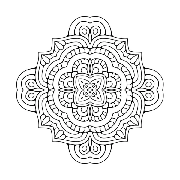 Mandala Elemente Decorative Epocă Fundal Desenat Manual — Vector de stoc