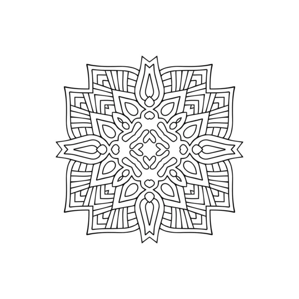 Mandala Elementos Decorativos Vintage Fondo Dibujado Mano — Vector de stock