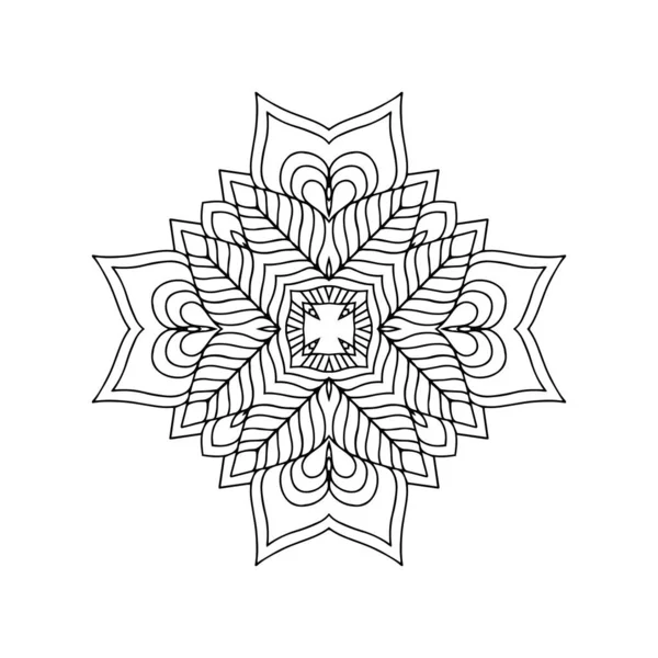 Mandala Elementos Decorativos Vintage Fondo Dibujado Mano — Vector de stock