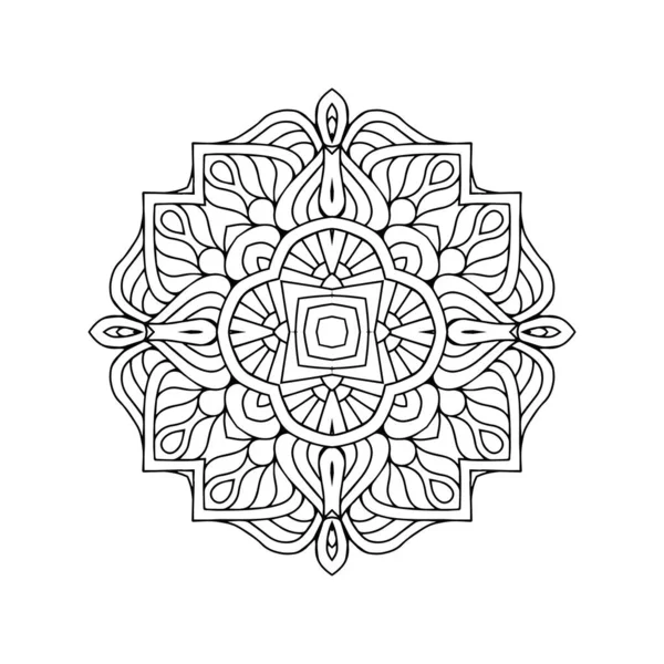 Mandala Elementos Decorativos Vintage Fondo Dibujado Mano — Vector de stock