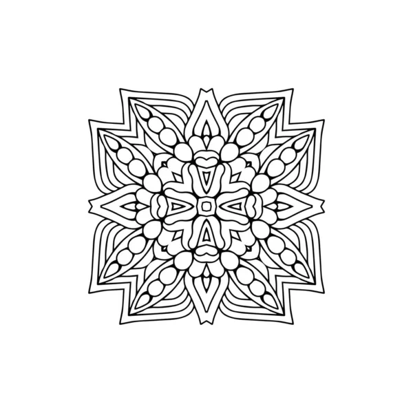 Mandala Elementos Decorativos Vintage Fondo Dibujado Mano — Vector de stock