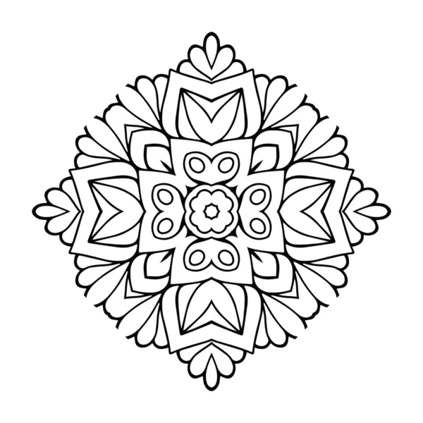 Mandala Éléments Décoratifs Vintage Fond Dessiné Main — Image vectorielle