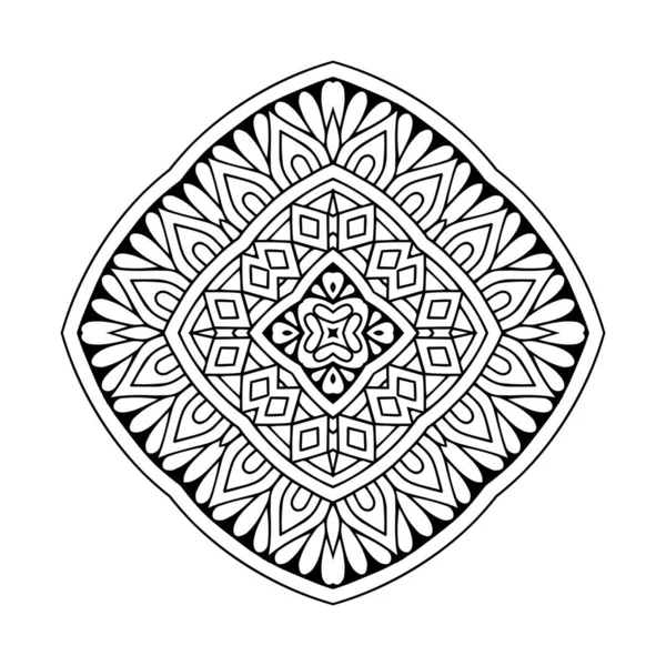 Mandala Vintage Dekorative Elemente Handgezeichneter Hintergrund — Stockvektor