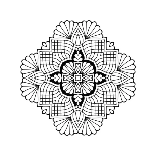 Mandala Éléments Décoratifs Vintage Fond Dessiné Main — Image vectorielle