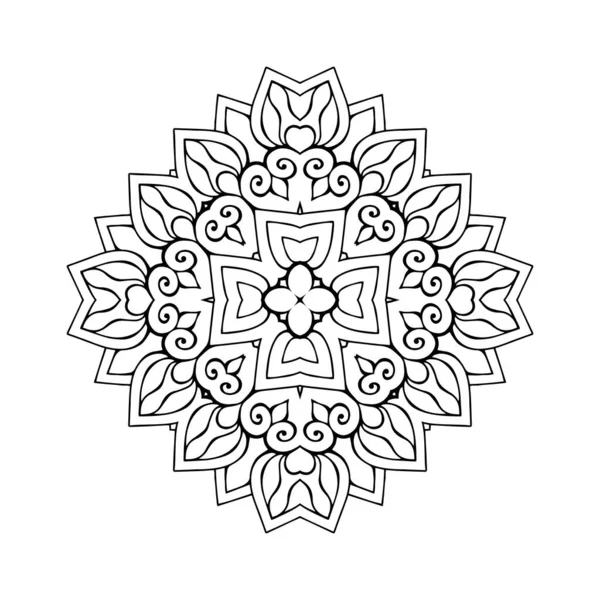 Mandala Éléments Décoratifs Vintage Fond Dessiné Main — Image vectorielle