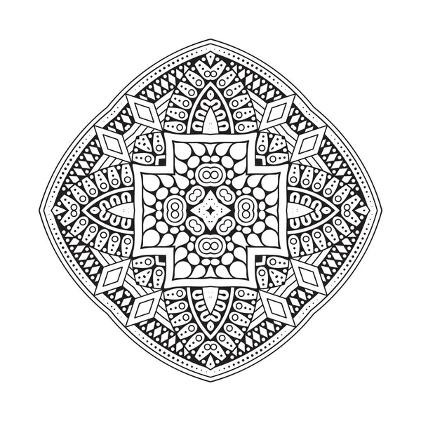 Mandala Vintage Dekorative Elemente Handgezeichneter Hintergrund — Stockvektor