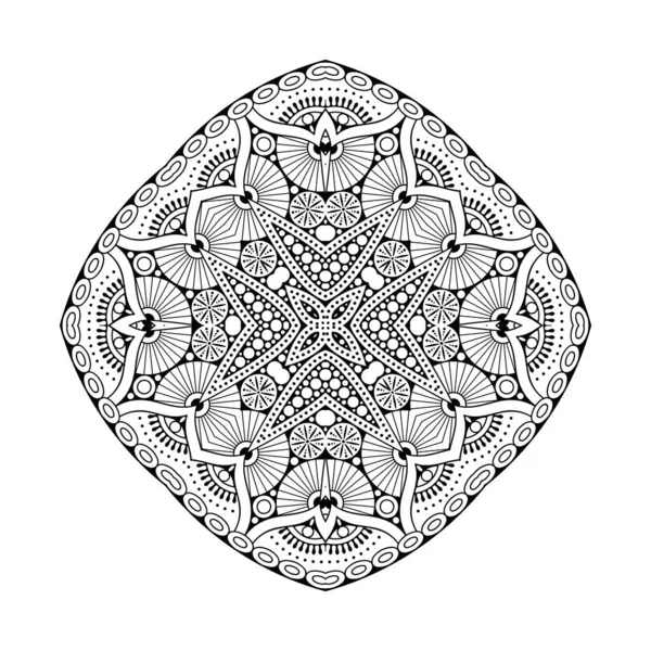 Mandala Éléments Décoratifs Vintage Fond Dessiné Main — Image vectorielle