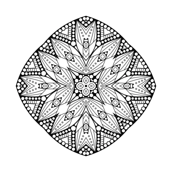 Mandala Vintage Dekorativa Element Handritad Bakgrund — Stock vektor
