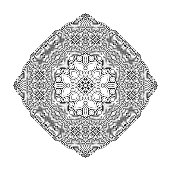 Mandala Vagyok Vintage Dekoratív Elemek Kézzel Rajzolt Háttér — Stock Vector