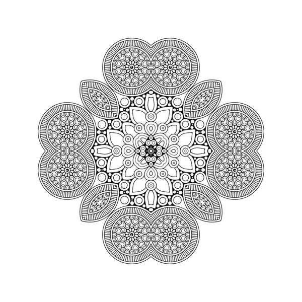 Mandala Vagyok Vintage Dekoratív Elemek Kézzel Rajzolt Háttér — Stock Vector