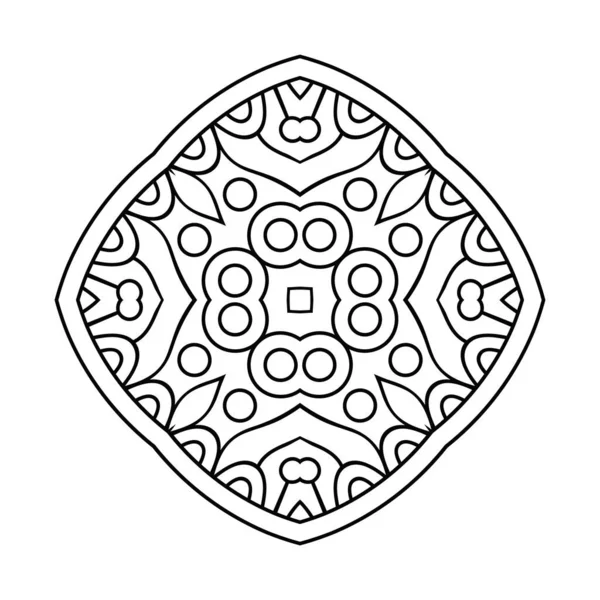 Mandala Elementos Decorativos Vintage Fondo Dibujado Mano — Vector de stock