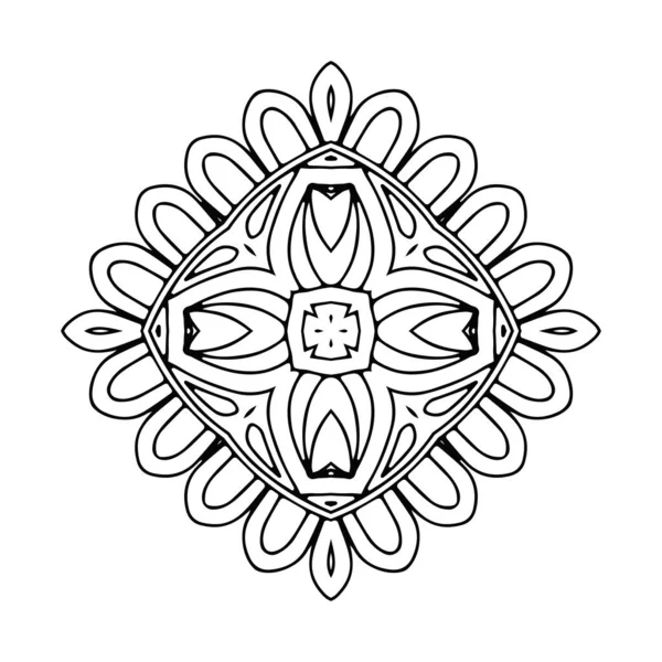 Mandala Vintage Dekorativa Element Handritad Bakgrund — Stock vektor