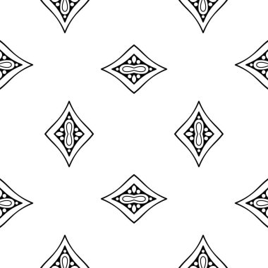 Kusursuz desen. Antika dekoratif Hint elementleri