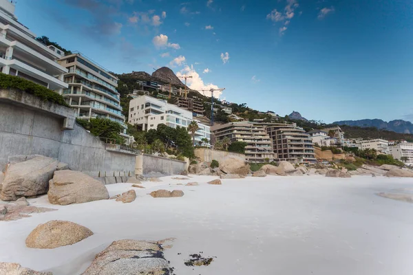 Cape Town Güney Afrika Clifton Kıyısında Inşa Geniş Açı Manzara — Stok fotoğraf