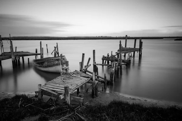 Imagen Panorámica Viejo Embarcadero Estuario Del Río Berg Costa Oeste — Foto de Stock